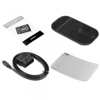 Autolover A8 5.5 inch Car HUD Head Up Display Windscreen Projector OBD II Speed Warning Fuel Consumption Driving Data Diagnosis