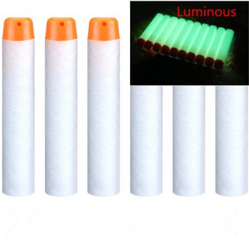 100Pcs Multicolor 7.2CM EVA Soft Hollow Hole Head  Refill Darts Toy Gun Bullets for Nerf Series Blasters Kids Birthday Gifts