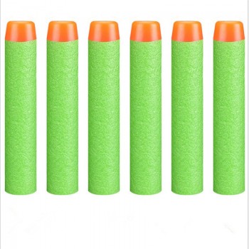 100Pcs Multicolor 7.2CM EVA Soft Hollow Hole Head  Refill Darts Toy Gun Bullets for Nerf Series Blasters Kids Birthday Gifts