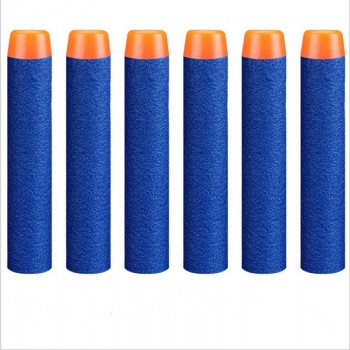 100Pcs Multicolor 7.2CM EVA Soft Hollow Hole Head  Refill Darts Toy Gun Bullets for Nerf Series Blasters Kids Birthday Gifts
