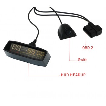 EANOP HUD Head up Display Switch Cable OBD2 Connector For E-smart i-Smart Car HUD