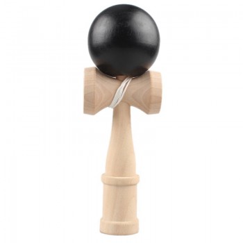 Cute Rubber Elastic Frosted Kendama Sword Ball Professional Wooden Toy Skillful Juggling Ball Game Toy For Children Random Color