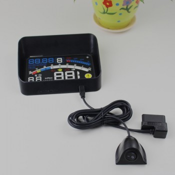 ActiSafety 4E OBDII Cars Head Up Display Film 5.5 Screen HUD Head-Up Display Windshield Projector OBD2 Cable Car Hud+Bracket