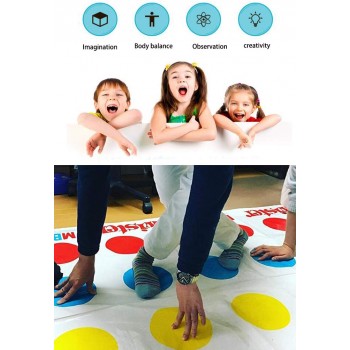 160x110cm Family Classic Game Twister Mobile Game 2-6 Players Friends Play Mat Twist Body Interactive Sports Toys Children