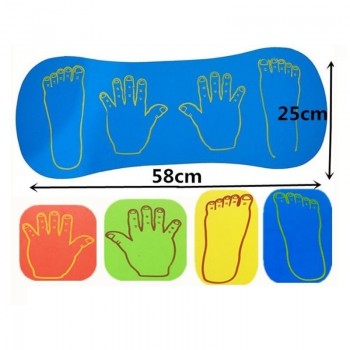Outdoor sports sense training equipment foam hands and feet cooperation board sports game toys for children gift 4 pcs/set