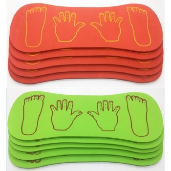Outdoor sports sense training equipment foam hands and feet cooperation board sports game toys for children gift 4 pcs/set