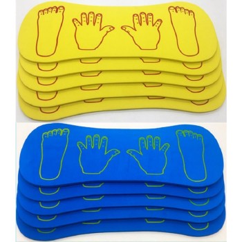Outdoor sports sense training equipment foam hands and feet cooperation board sports game toys for children gift 4 pcs/set