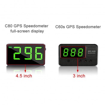 VJOYCAR C80 4.5 GPS Speedometer Hud Display Digital Car Speed Alarm MPH KM/H Altitude Display Projector C60s For GAZ GAZelle