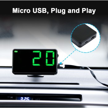 VJOYCAR C80 4.5 GPS Speedometer Hud Display Digital Car Speed Alarm MPH KM/H Altitude Display Projector C60s For GAZ GAZelle