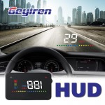 GEYIREN A200 hud car universal head up display speedometer obd2 temperature water Projection on the windshield for car hud 2018