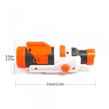 Modified Part Tactical Flashlight for Nerf Elite Series - Orange + Grey