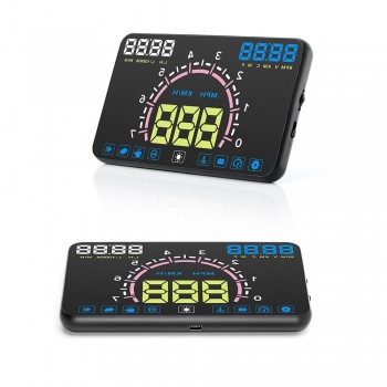 Car Head-up Display HUD LED Windscreen Projector OBD2 Scanner Speed Show Fuel Consumption Display Diagnostic Detect fault code