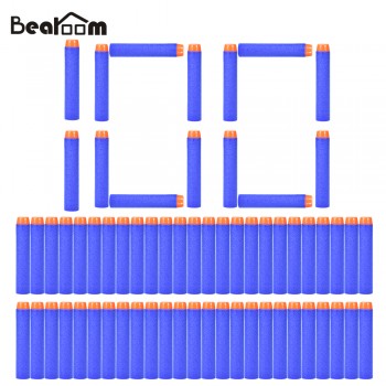 Nerf Bullet 100pcs Soft Hollow Head Outdoor Fun Sports Toy Colorful Toy Gun Bullets For Children Toys As Holiday Birthday Gift