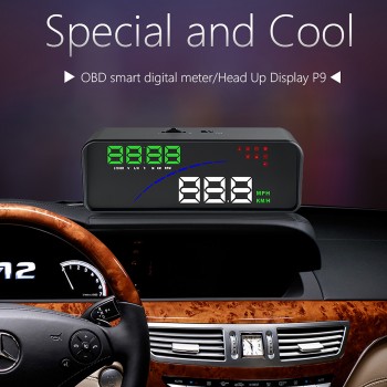 HD Display  Car Head Up Computer OBD2 and EUOBD port Speed voltage Alarm system HUD Car Head-Up Display for Automobile