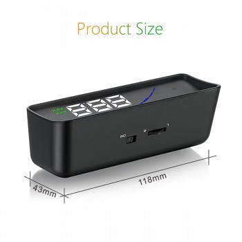 HD Display  Car Head Up Computer OBD2 and EUOBD port Speed voltage Alarm system HUD Car Head-Up Display for Automobile