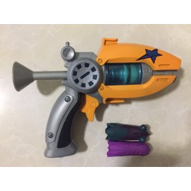 Hot Sale Cartoon Anime Slugterra Play Shot Gun Toy Give 2 Bullets 1 Slugterra Action Figure As Presents, Boy Toy Pistol Gun Gift