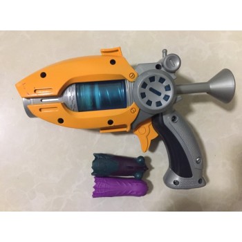 Hot Sale Cartoon Anime Slugterra Play Shot Gun Toy Give 2 Bullets 1 Slugterra Action Figure As Presents, Boy Toy Pistol Gun Gift