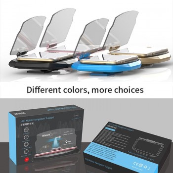 HUD Mobile Navigation Universal Car Phone Holder Windscreen Projector Head Up Display 6.5 Inch For iPhone/Samsung/xiaomi GPS HUD
