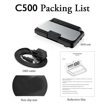 Original VJOYCAR C500 OBD2 Hud T900 GPS Head Up Display Projector Digital Car Speed Projector On-Board Computer Fuel Mileage