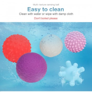 6-11pcs Textured Multi Ball Baby Set develop tactile senses Toy Baby Touch Hand Teether Ball Training Massage Soft stress Balls