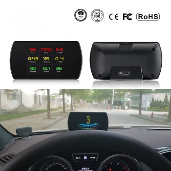 Car HUD 5.8 TFT OBDII Head Up Display Digital Car Speedometer On-Board Computer OBD2 Windshield Projector P12 P10 A100 A8 C500