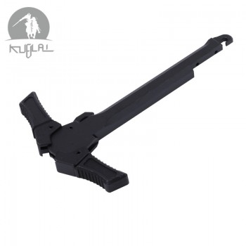 Airsoft CNC Sickle Shape Handles Latch for AEG Charging Handle Red Black