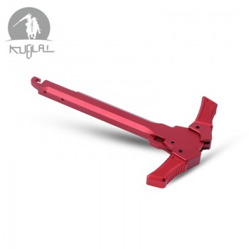 Airsoft CNC Sickle Shape Handles Latch for AEG Charging Handle Red Black
