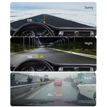 EANOP Esmart Car HUD Head up Display OBD2 II EOBD Auto Digital Car Speedometer Over Speed Warning Alarm headup