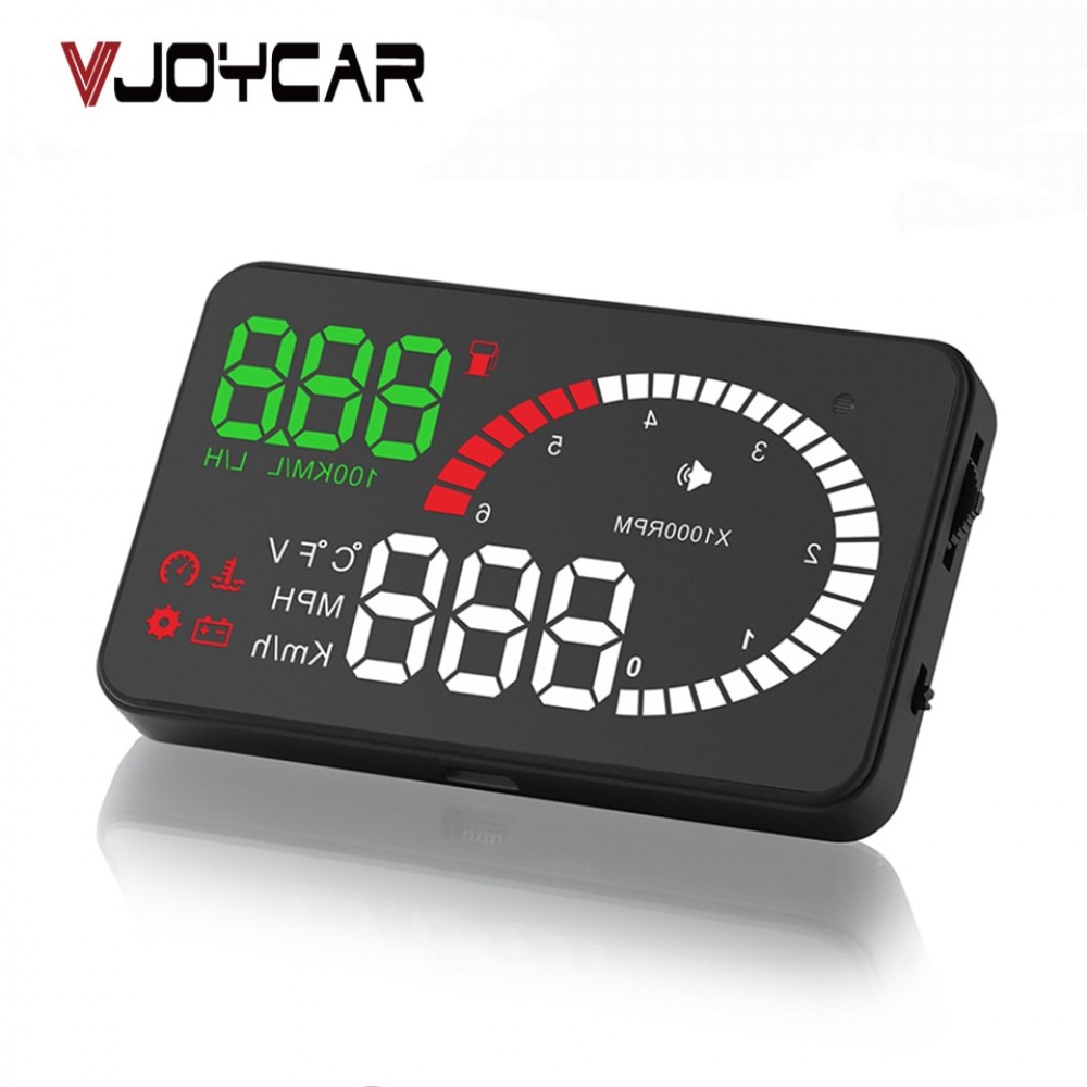 VJOYCAR X6 3 Hud OBD2 Head Up Display OBD Car Speedometer OBD2 Speedo Over Speed Voltage Alarm Windshield Projector OBDii Plug