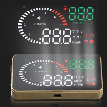 VJOYCAR X6 3 Hud OBD2 Head Up Display OBD Car Speedometer OBD2 Speedo Over Speed Voltage Alarm Windshield Projector OBDii Plug