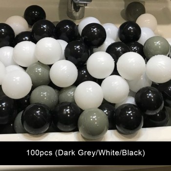 100Pcs/Set Eco-Friendly Black White Pink Plastic Ball Pits Water Pool Ocean Wave Ball Toys Stress Air Ball Kids Funny Tent Toys