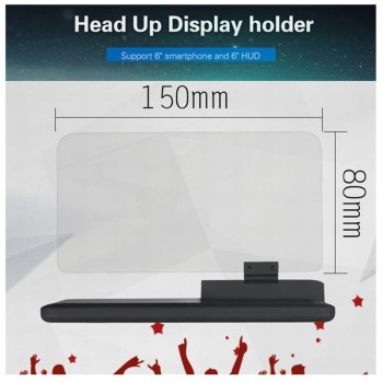 GEYIREN 6 inch Universal H6 Car HUD Head Up Display Projector Phone Navigation Smartphone Holder gps hud for any cars