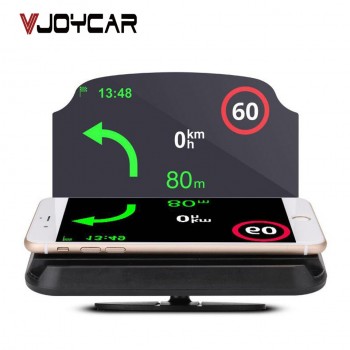 VJOYCAR C62 Auto Hud Glass Projetor Holder Head Up Display Car Speedometer Projector Holder Wireless Bracelet Phone Navigation