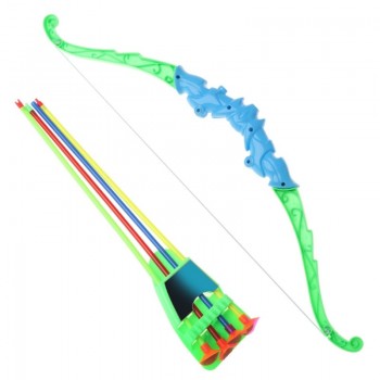 Outdoor Sports Archery Toy Bow With 4Pcs Soft Arrows Kids Toy Game Activity