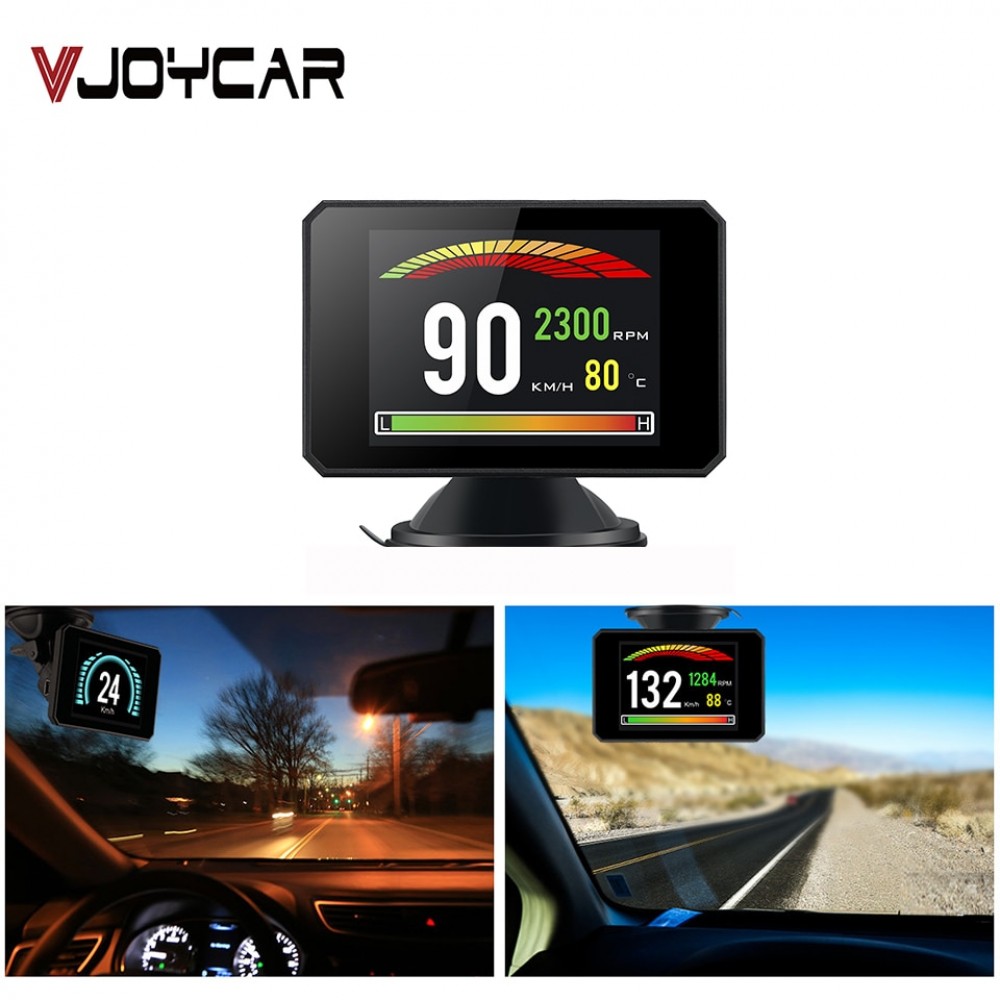 VJOYCAR P16 3.9 HD TFT Car Hud Head Up Display On-Board Computer OBD2 Speedometer Turbo Boost Pressure Alarm Diagnostic Tool