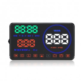 GEYIREN M9 HUD Display Car 5.5 Inch Windscreen Projector OBD2 EUOBD Car Driving Data Display Speed RPM Fuel Consumption 2018 New