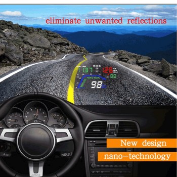 Universal NEW Q7 5.5 Multi Color Auto Car HUD GPS Head Up Display Speedometers Overspeed Warning Dashboard Windshield Projector
