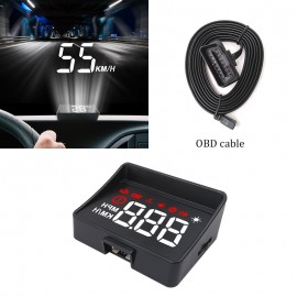 GEYIREN Car hud a100s obd hud display windshield projector temperature hud display car car electronics Overspeed Warning System
