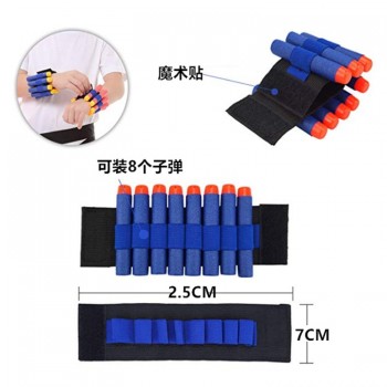 Children Kids Black Tactical Waistcoat Ammo Holder N-Strike Elite Pistol Bullets Toy Clip Darts for Nerf