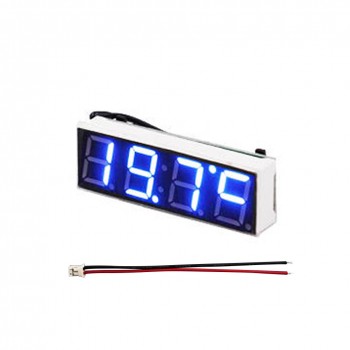 DC3.8-30V 3 in 1 Car Vehicle Digital Tube LED Voltmeter Thermometer Time Automobile Table Clocks Dial