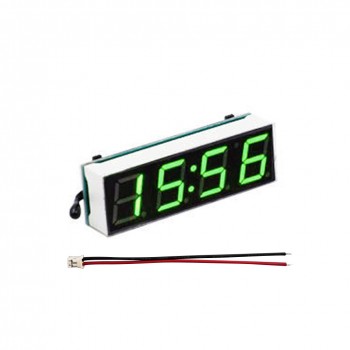 DC3.8-30V 3 in 1 Car Vehicle Digital Tube LED Voltmeter Thermometer Time Automobile Table Clocks Dial