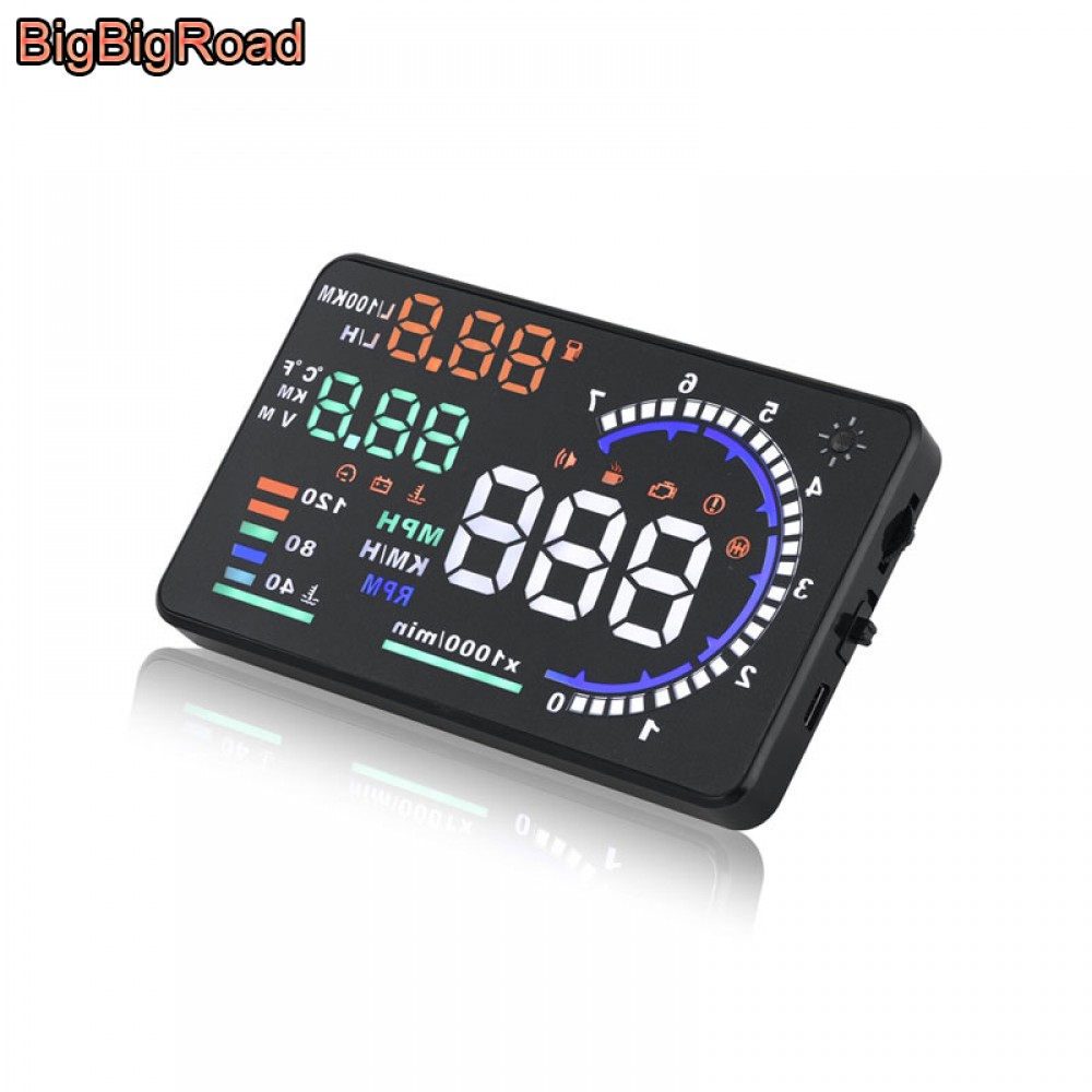 BigBigRoad Car HUD Windscreen Projector For Toyota Land Cruiser Prado 70 90 120 150  LC 100 200 V8 200 LC200 Head Up Display