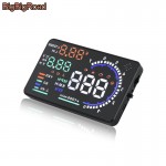 BigBigRoad Car HUD Windscreen Projector For Toyota Land Cruiser Prado 70 90 120 150  LC 100 200 V8 200 LC200 Head Up Display