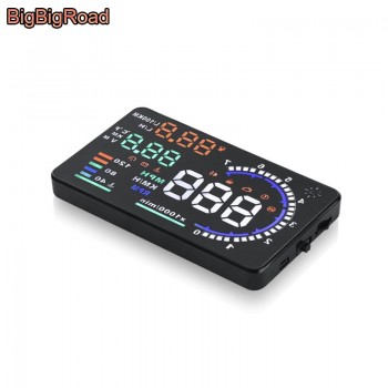 BigBigRoad Car HUD Windscreen Projector For Toyota Land Cruiser Prado 70 90 120 150  LC 100 200 V8 200 LC200 Head Up Display