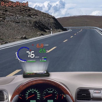 BigBigRoad Car HUD Windscreen Projector For Toyota Land Cruiser Prado 70 90 120 150  LC 100 200 V8 200 LC200 Head Up Display