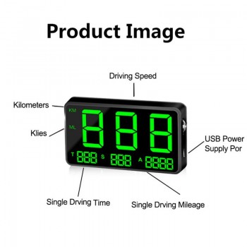 C80 Digital Car GPS Speedometer Speed Display KM/h MPH For Bike Motorcycle Car Accessorizes