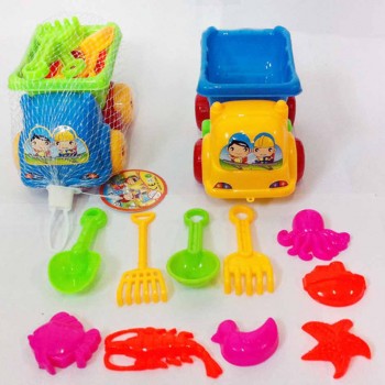 11pcs/Set Summer Beach Sand Play Toys Sand Water Toys Kids Seaside Bucket Shovel Rake Kit Play Toy Children Dredging Tools Hot