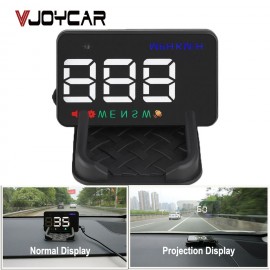 VJOYCAR A5 China Best GPS Hud Head Up Display Car GPS Speedometer Projector Windshield Odometer Compass Over Speed Alarm Adaptor