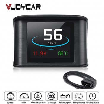 VJOYCAR Automobile Trip On-board Computer Car Digital GPS OBD2 OBD Driving Computer Display Speedometer Temperature Gauge Hud
