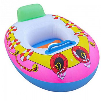 PVC Inflatable Kids Childrens Baby Seat Swimming Swim Ring Pool Aid Trainer Beach Float Boat 65*45cm